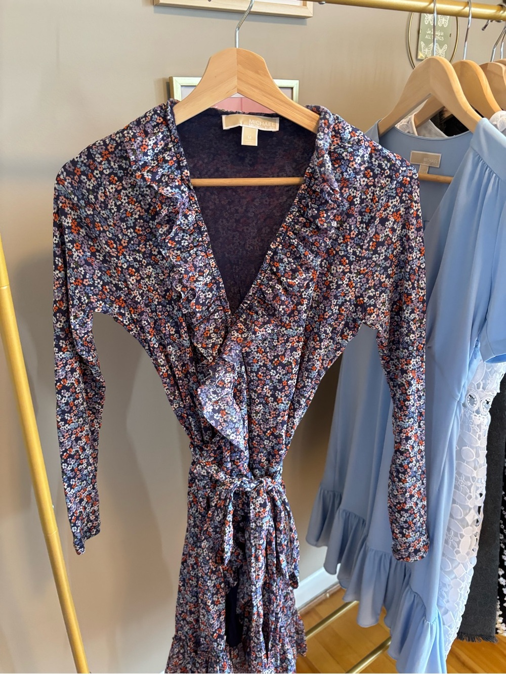 Gorgeous floral wrap Michael Kors dress